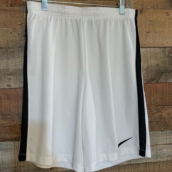 Nike‎ white shorts with black stripe, size large - Picture 1 of 8